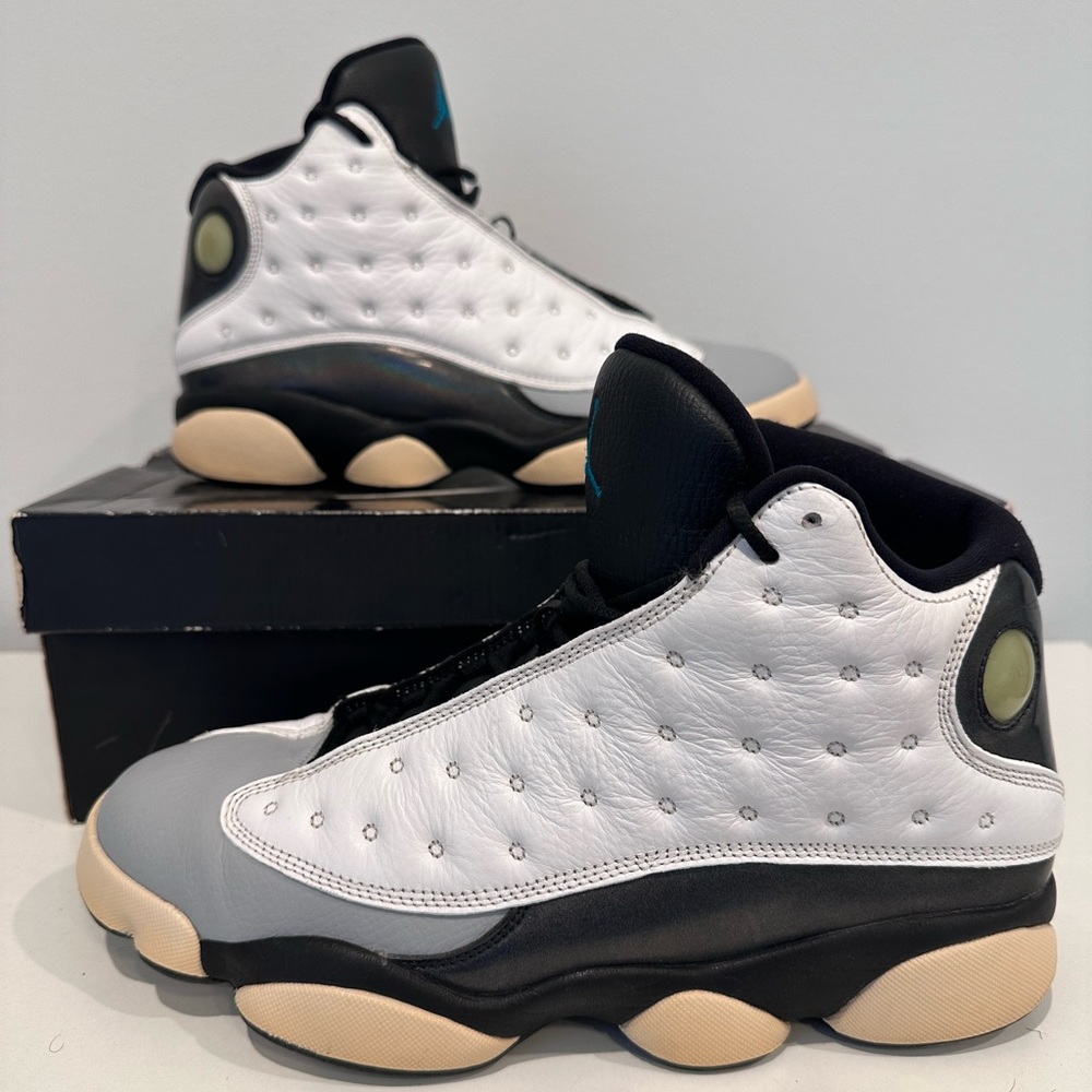 Nike Air Jordan XIII 13 Retro Barons Hologram White Bred Mens Size 9